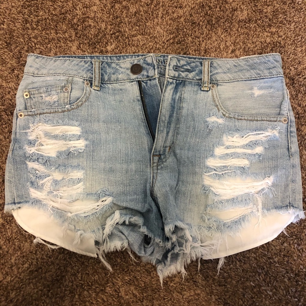 High waisted jean shorts American eagle